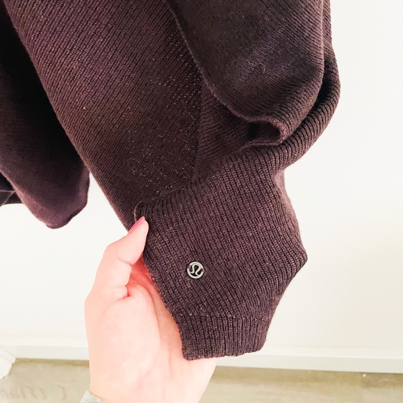 Lululemon Burgundy Shrug Cardigan Sweater 10 - Picture 3 of 4